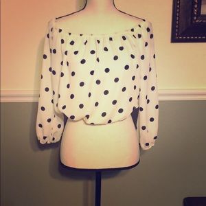 Polka dot crop